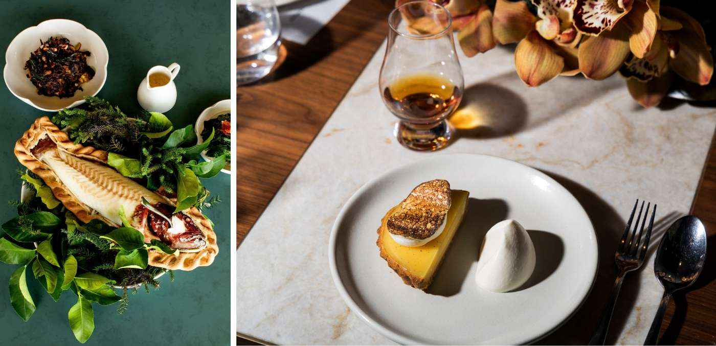 Plating up unique dishes; Tamdhu x Saint Peter | Image by Take Studios