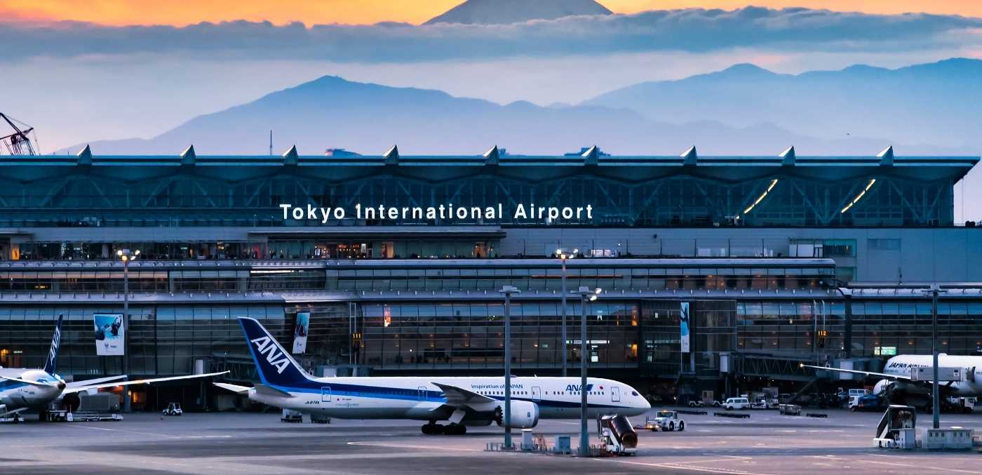 Tokyo Haneda Airport at Sunset