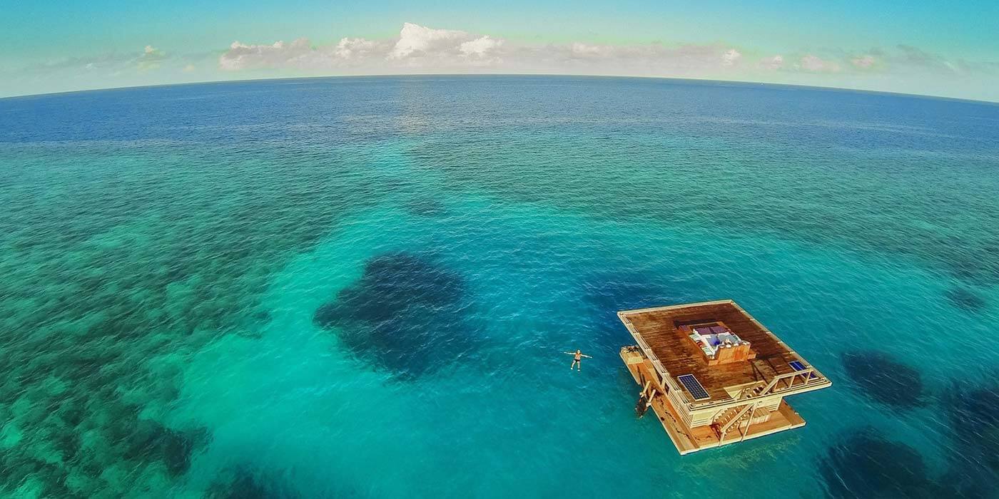 Aerial view of The Manta Resort