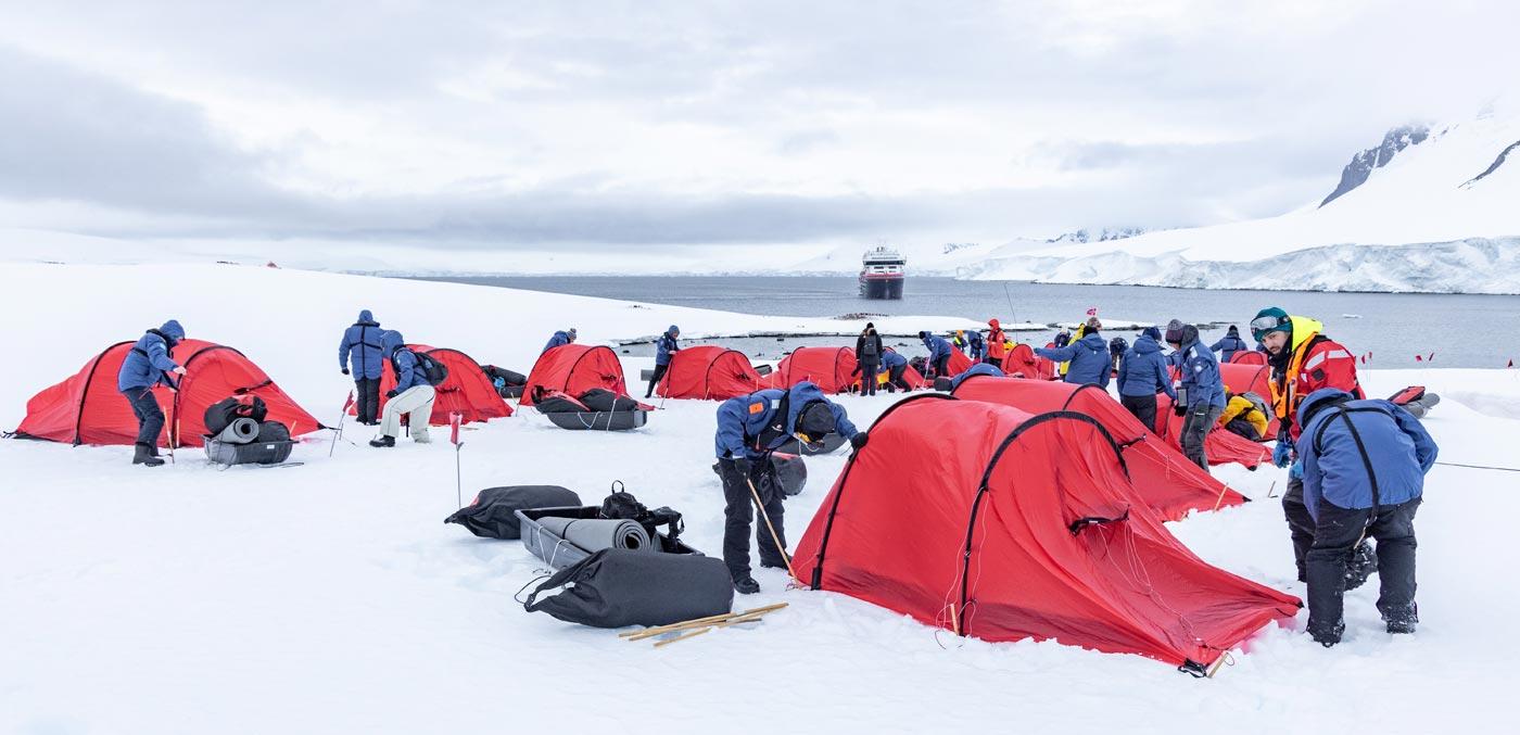 Camping in Antarctica with HX