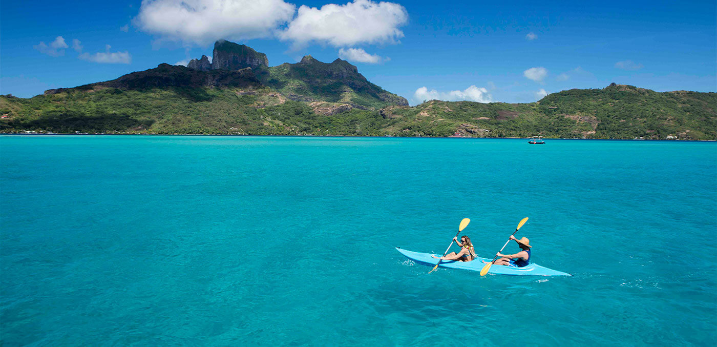 Canoeing in Tahiti