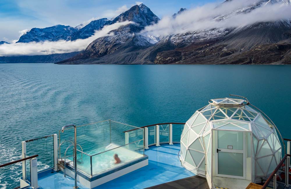 Lindblad Expeditions' igloos at sea