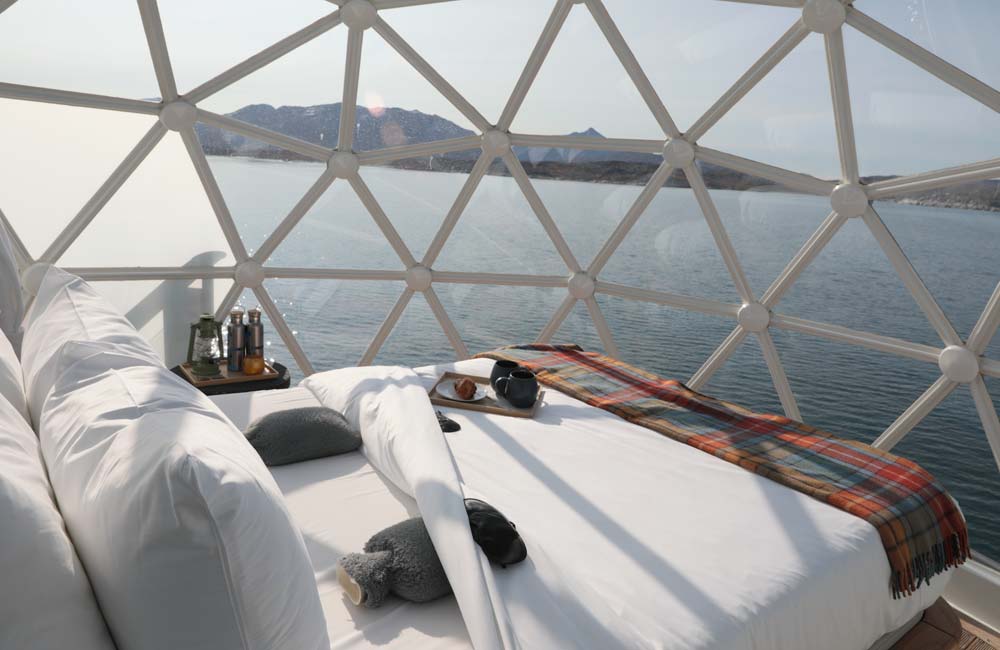 Lindblad Expeditions' igloos at sea