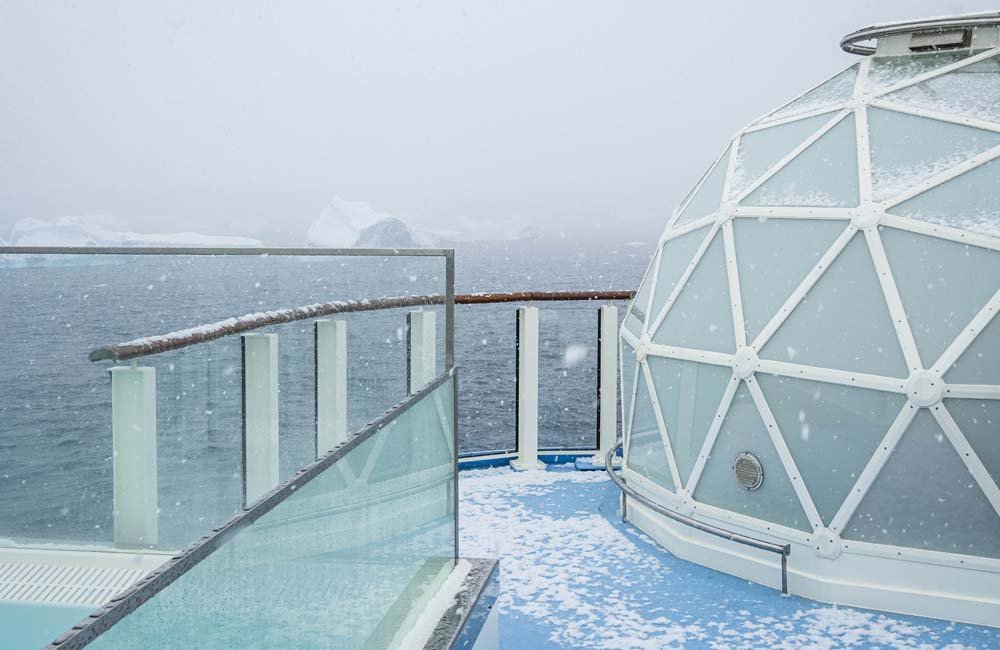 Lindblad Expeditions' igloos at sea
