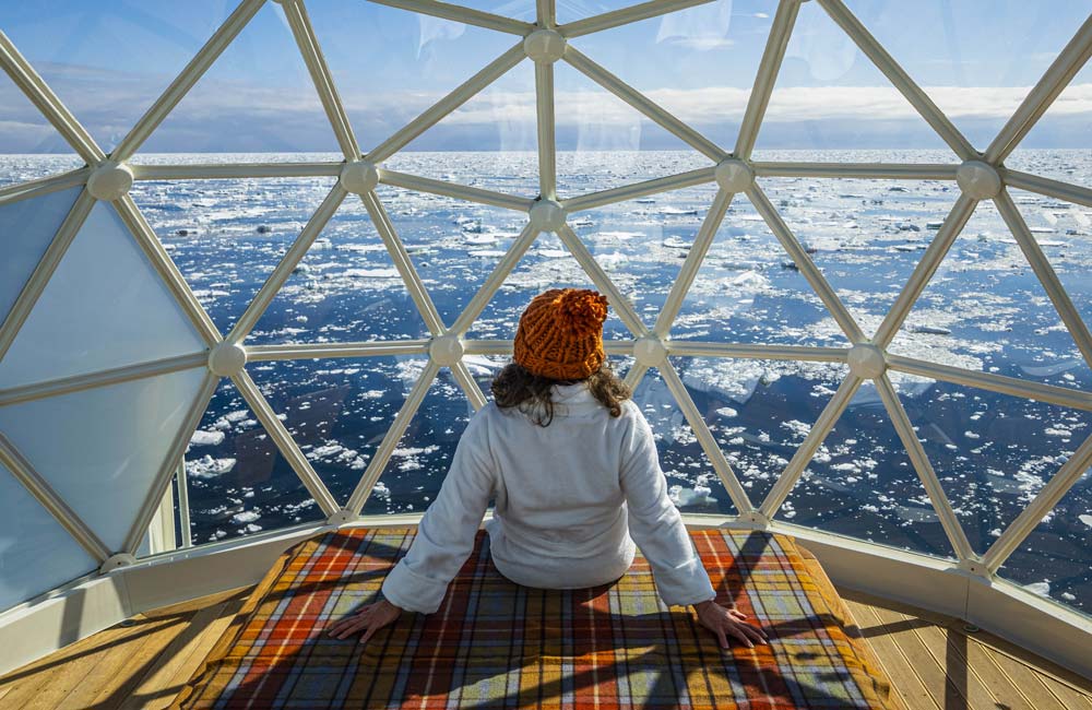 Lindblad Expeditions' igloos at sea