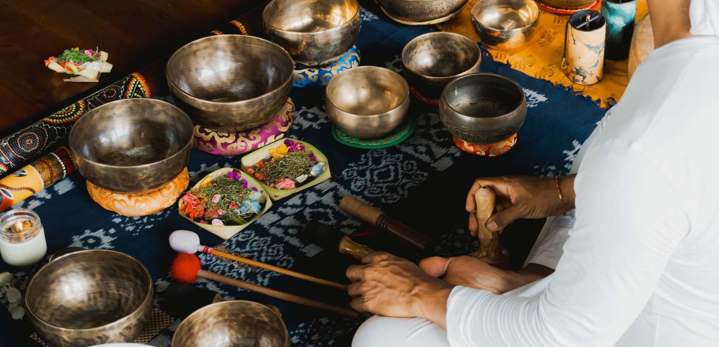 Sound Healing with Tibetan bowls at Maya Ubud Resort & Spa