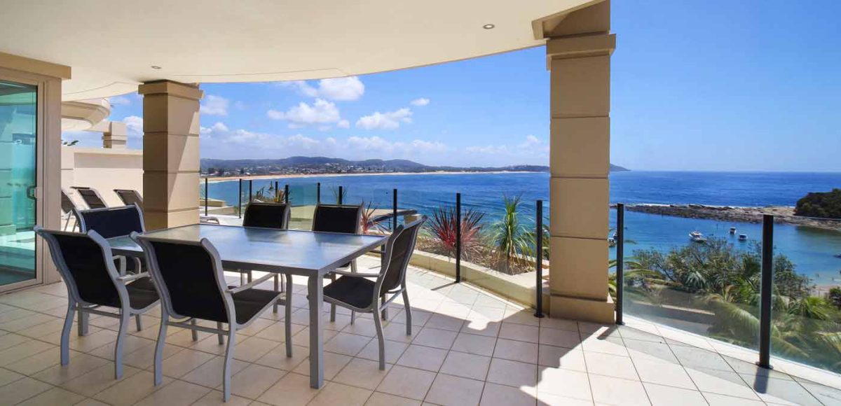 Ocean views at Star of the Sea in Terrigal