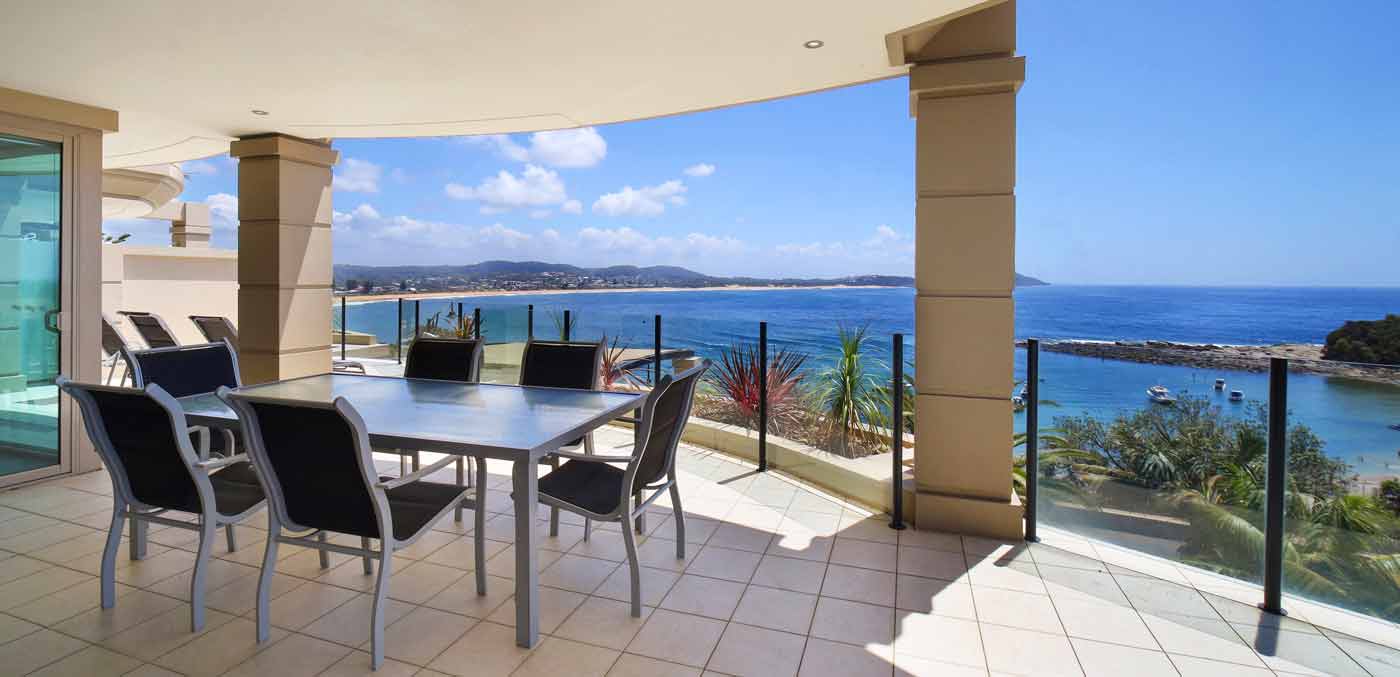 Ocean views at Star of the Sea in Terrigal