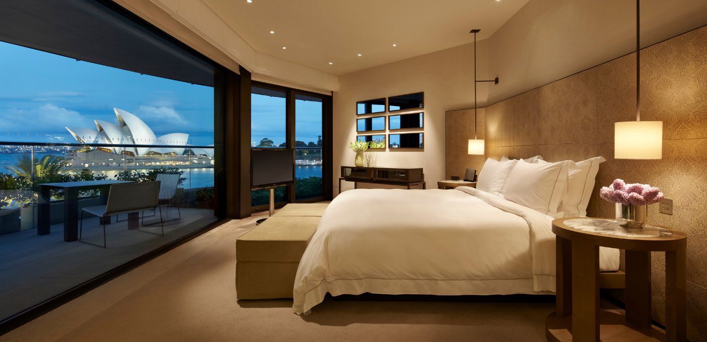 Sydney Suite master bedroom at Park Hyatt Sydney