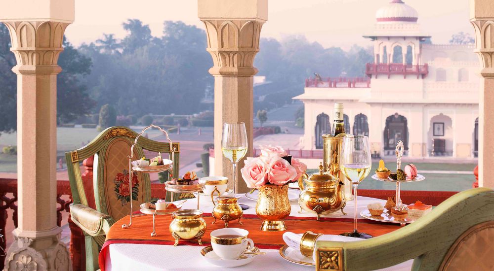High tea in Indian palace