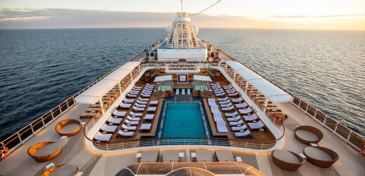 The top deck on Seven Seas Splendour