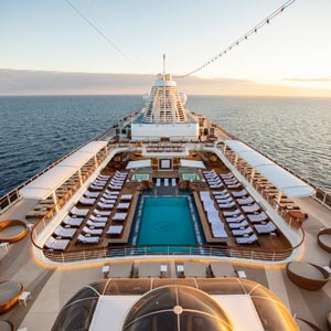 The top deck on Seven Seas Splendour