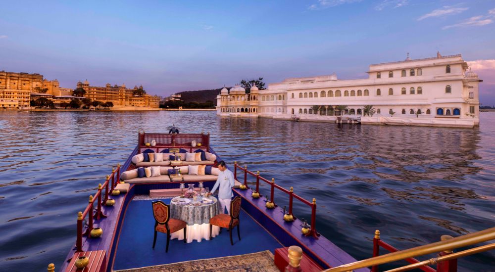 Taj Lake Palace Udaipur lake view