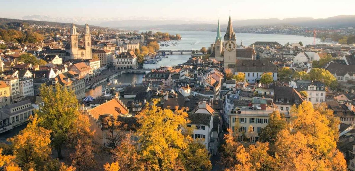 Zürich’s autumnal cityscape