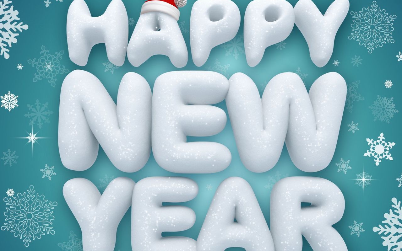 Free New Year background image for your android tablet pc Acer Iconia Tab 1280x800